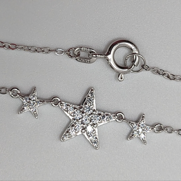 SAVE 20% Tri-Star Cubic Zirconia & Sterling Silver, 18", 2 Available NWOT - Picture 6 of 6